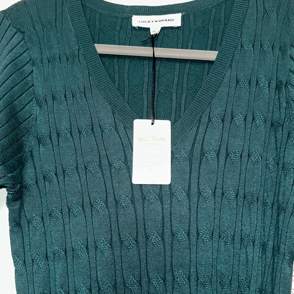 Lucky Brand Deep Green Knit Dress - Picture 3 of 15